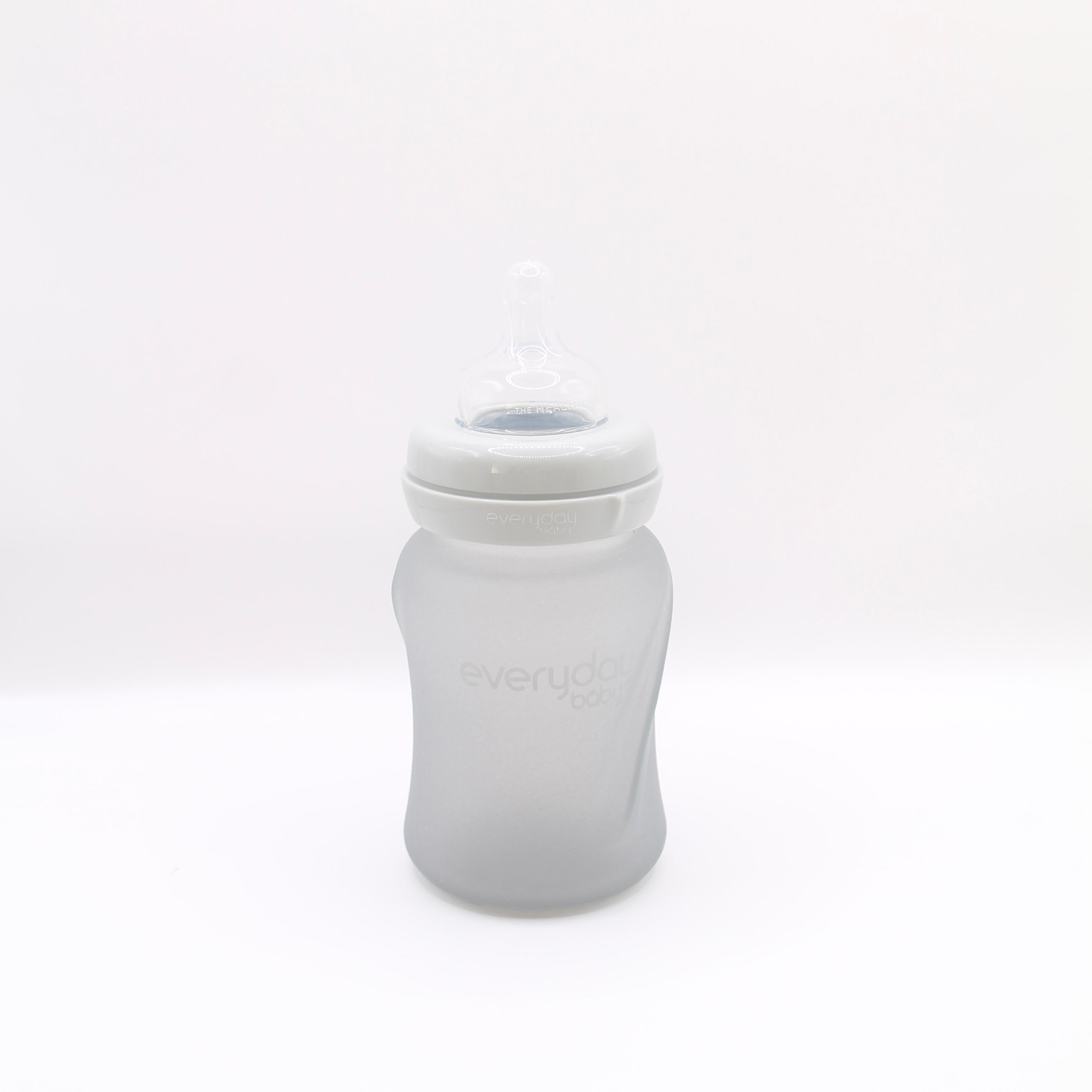 Nappflaska i Glas med silikon 150 ml