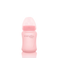 Glass Baby Bottle Healthy+ 150 ml Rose Pink - Everyday Baby