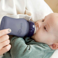Glass Baby Bottle Heat Sensing Healthy + 150 ml Blueberry - Everyday Baby