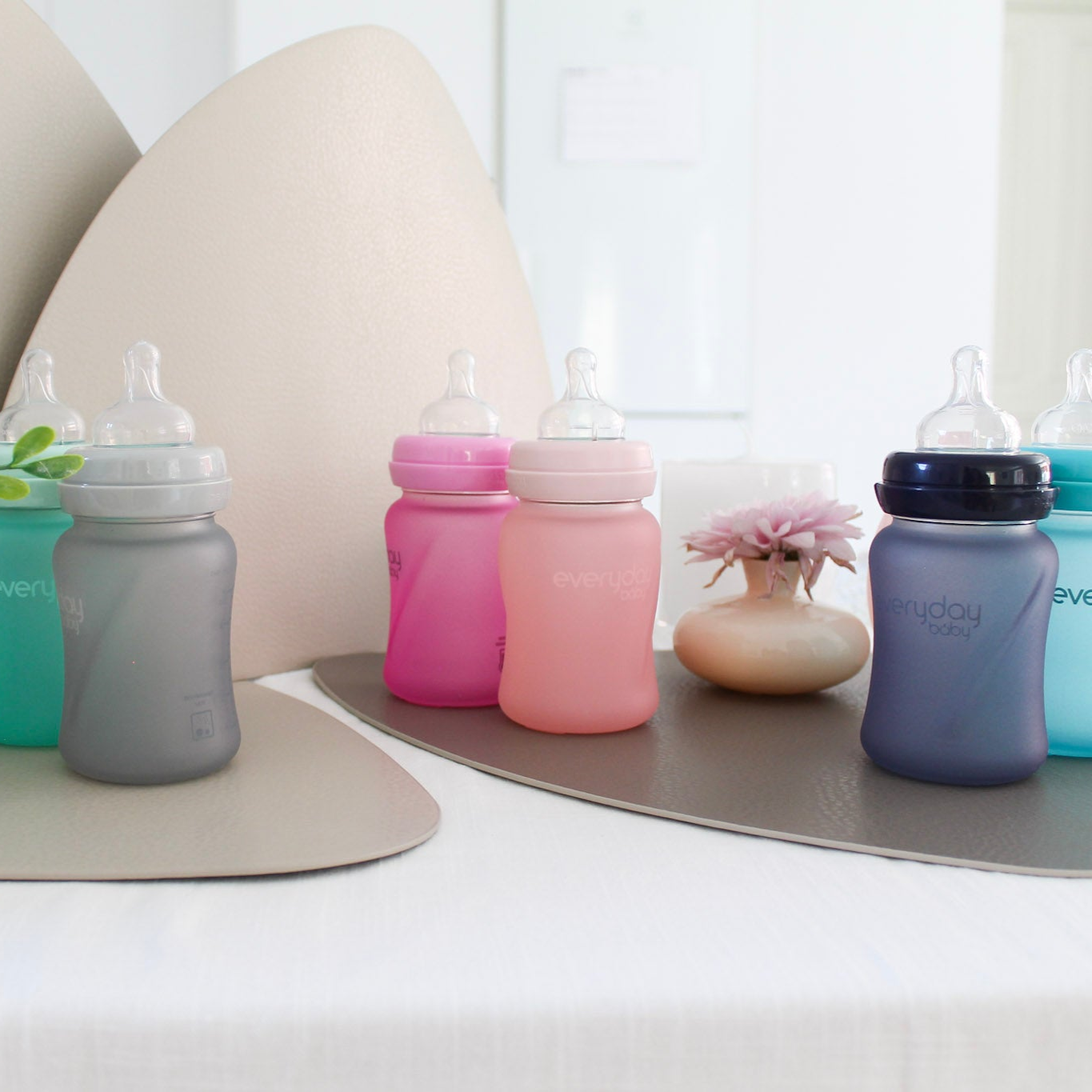Glass Baby Bottle with silicone 150 ml