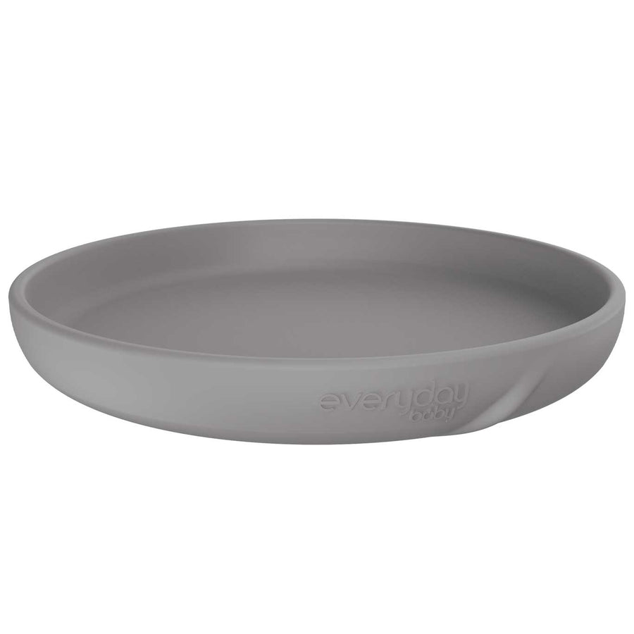 Silicone Plate Quiet Grey - Everyday Baby