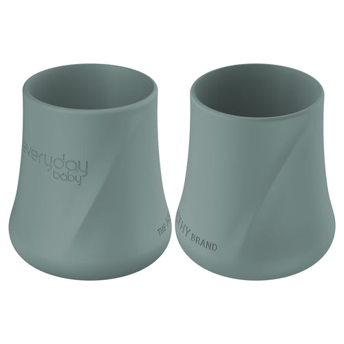 Silicone Cup 2-pack Harmony Green - Everyday Baby