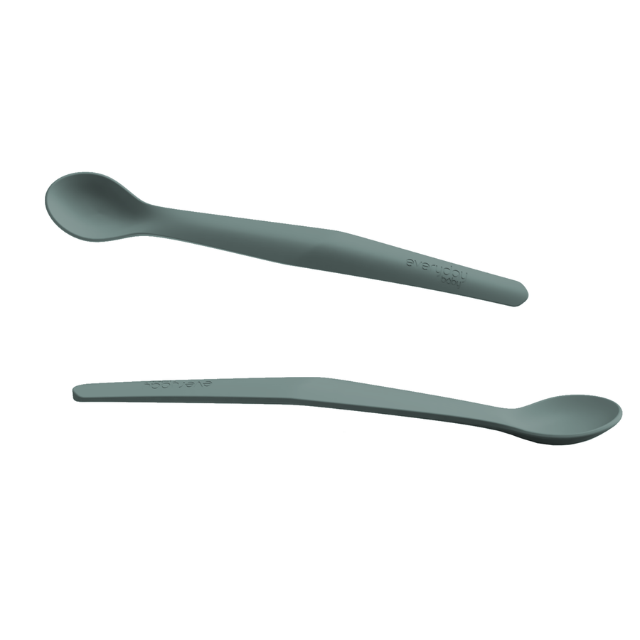 Silicone Spoon Harmony Green 2-Pack - Everyday Baby