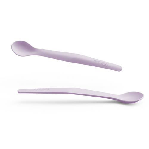 Silicone Spoon Light Lavender 2-Pack - Everyday Baby