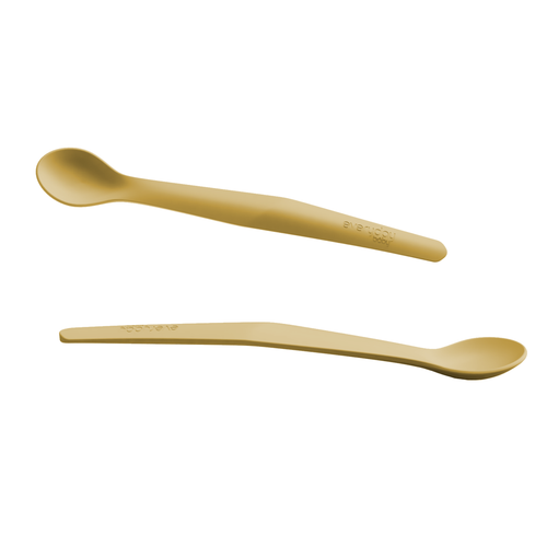 Silicone Spoon Soft Yellow 2-Pack - Everyday Baby
