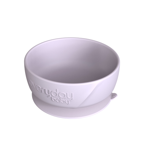 Silicone Suction Bowl Light Lavender - Everyday Baby