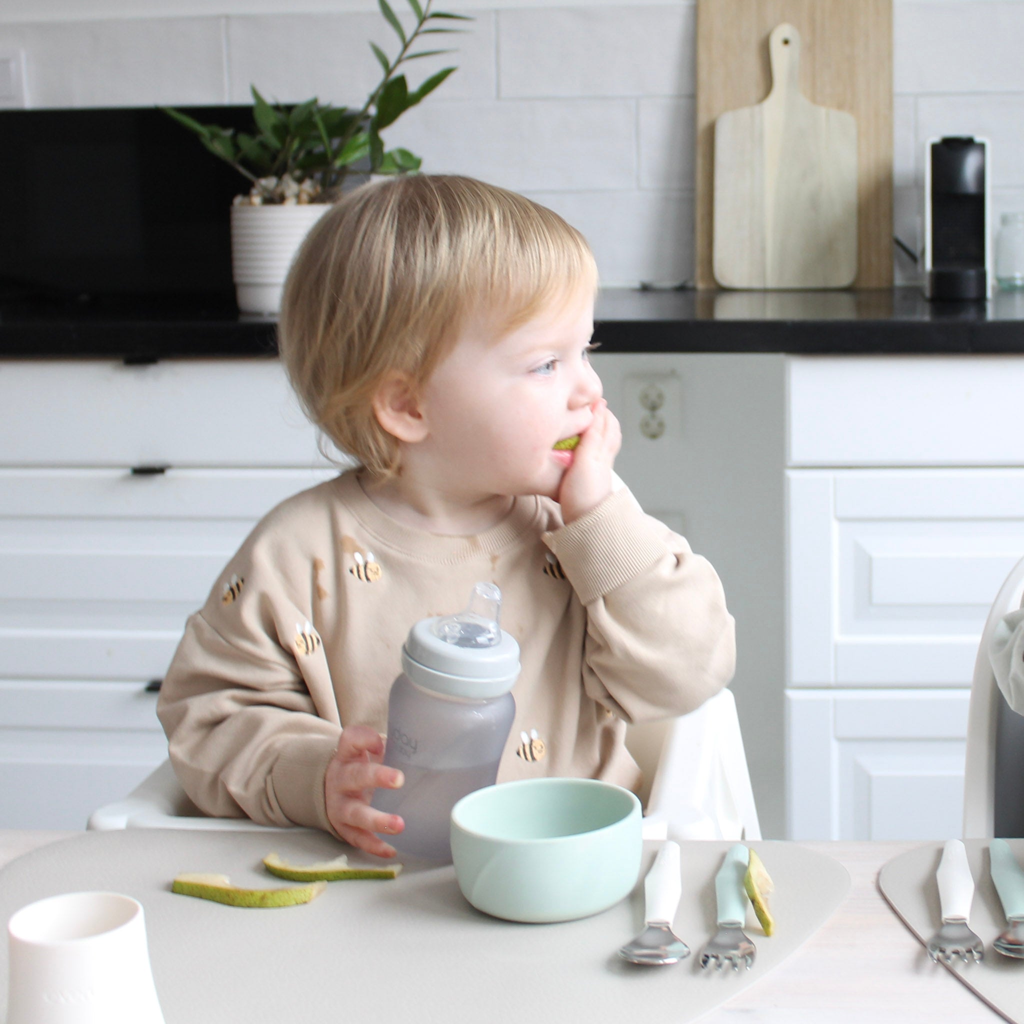 Baby- och Snacks skål i silikon 2-pack