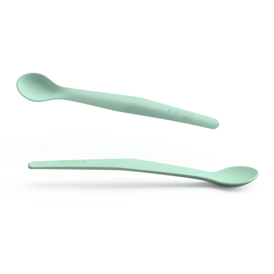 Silicone Spoon Mint Green 2-Pack - Everyday Baby