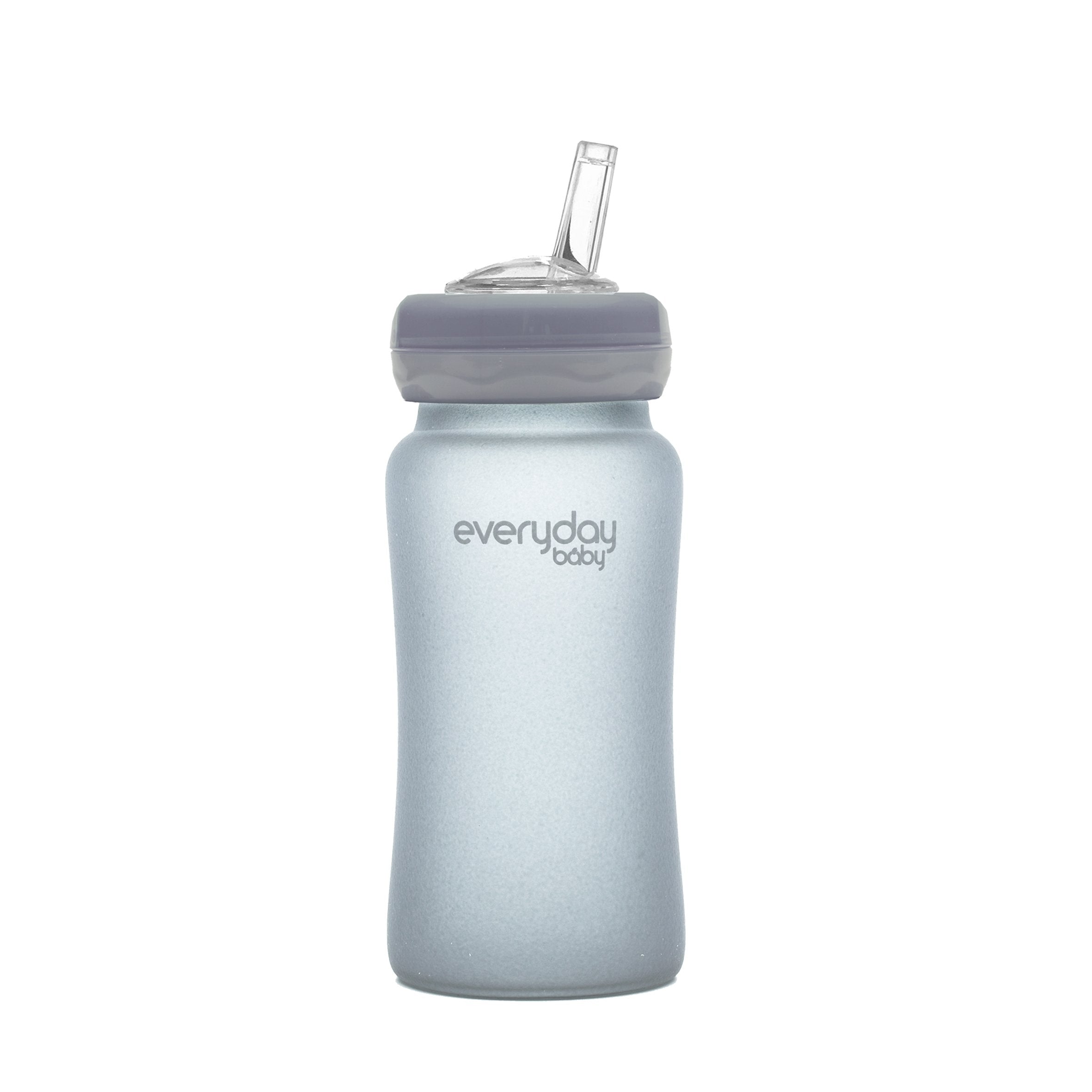 Nappflaska i Glas 240 ml - utgående modell (med sugrör, inte dinapp