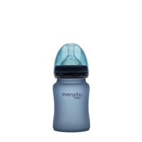 Glass Baby Bottle Heat Sensing 150 ml Blueberry - Everyday Baby