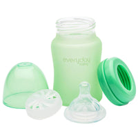 Glass Baby Bottle Heat Sensing 150 ml Green - Everyday Baby