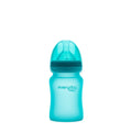 Glass Baby Bottle Heat Sensing 150 ml Turquoise - Everyday Baby