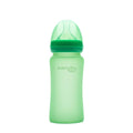 Glass Baby Bottle Heat Sensing 240 ml Green - Everyday Baby