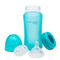 Glass Baby Bottle Heat Sensing 240 ml Turquoise - Everyday Baby