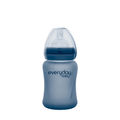 Glass Baby Bottle Heat Sensing Healthy + 150 ml Blueberry - Everyday Baby