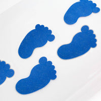 Non Slip Bath Mats Heat Sensing Blue 4-Pack - Everyday Baby