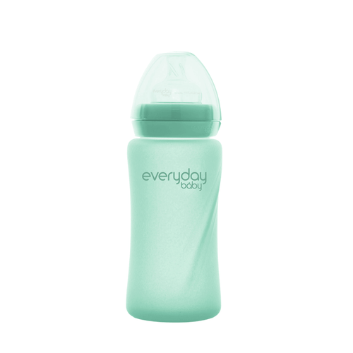 Glass Baby Bottle Healthy+ 240 ml Mint Green - Everyday Baby