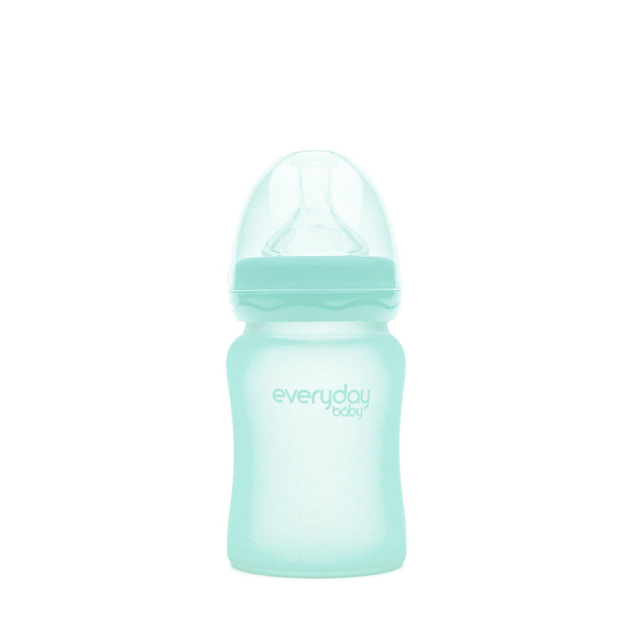 Glass Baby Bottle 150 ml Mint Green - Everyday Baby