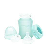 Glass Baby Bottle 150 ml Mint Green - Everyday Baby