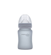 Glass Baby Bottle 150 ml Quiet Grey - Everyday Baby