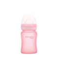 Glass Baby Bottle 150 ml Rose Pink - Everyday Baby