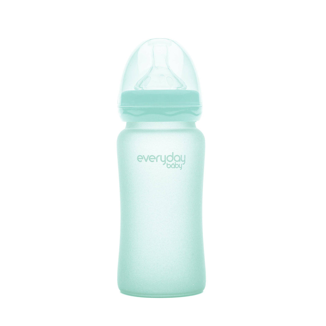 Glass Baby Bottle 240 ml Mint Green - Everyday Baby