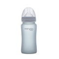 Glass Baby Bottle 240 ml Quiet Grey - Everyday Baby