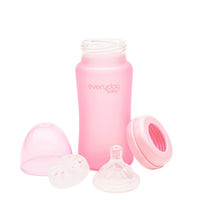 Glass Baby Bottle 240 ml Rose Pink - Everyday Baby