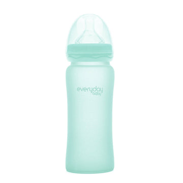 Glass Baby Bottle 300 ml Mint Green - Everyday Baby