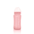 Glass Straw Bottle Healthy + 240ml Rose Pink - Everyday Baby